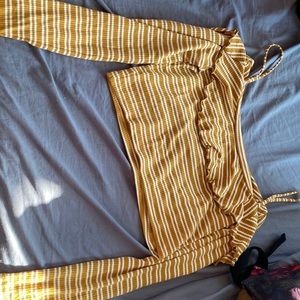 cropped long sleeve shirt